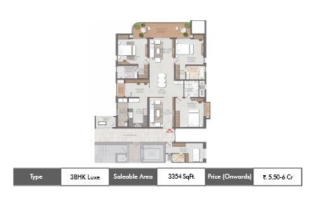 3 BHK 3354 SqFt
